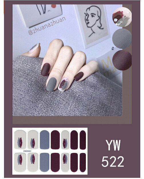 Disposable Handy Nail Art Sticker Fake Nail Sticker(YW-522)
