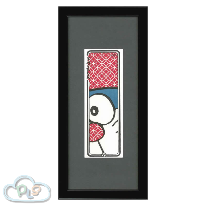 日本製 迷你浮世繪 多啦A夢 景泰藍圖案（帶框） #22203-1