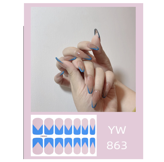 Disposable Handy Nail Art Sticker Fake Nail Sticker (YW-863)