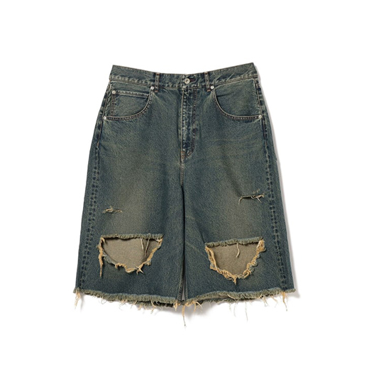 FUTURE ARCHIVE CRUSH DENIM SHORTS
