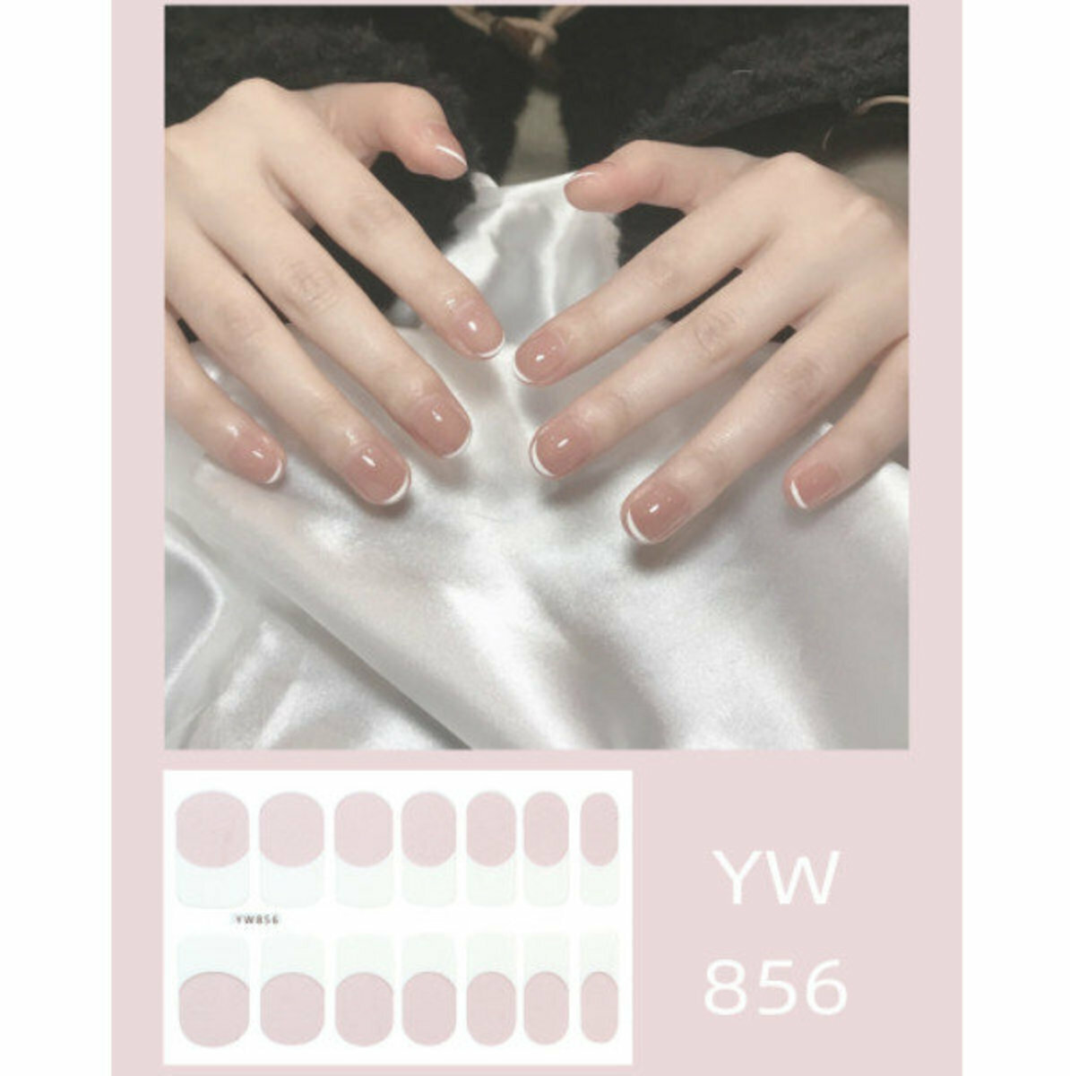 Disposable Handy Nail Art Sticker Fake Nail Sticker (YW-856)