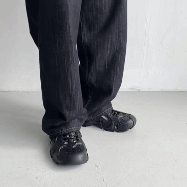 軌道繫帶荷蘭木屐涼膠鞋 懶人鞋