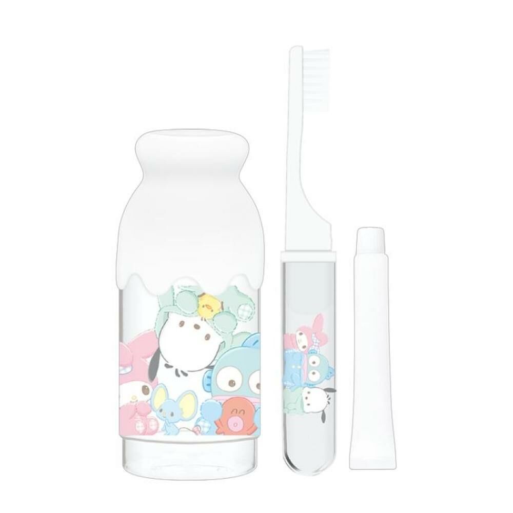 [生活用品] 三麗鷗牙刷&牙膏&漱口杯組(奶瓶造型) 日本製