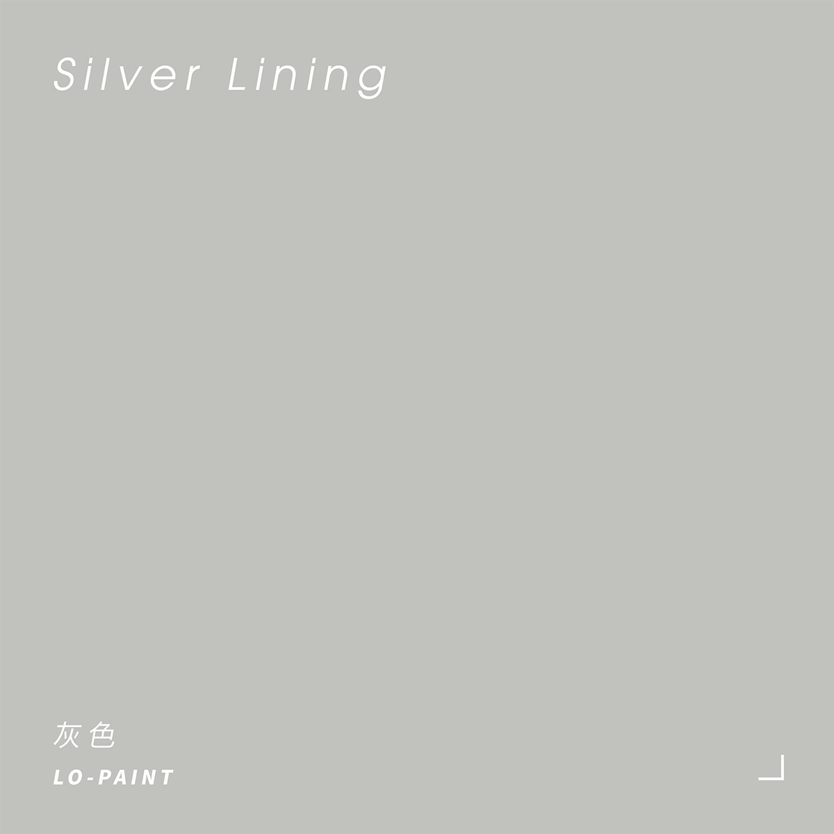 我的白日夢｜灰色 Silver Lining｜風格油漆試色罐