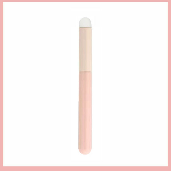 Round Head Concealer Lipstick Brush Multi-function Makeup Brush [Small Steamed Bun Baking Paint Tube (White Hair Lipstick Lip Brush)]