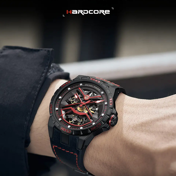 (預購)【BEXEI 貝克斯】 流浪地球正版授權聯名款 火星系列 鏤空 全自動機械錶 手錶