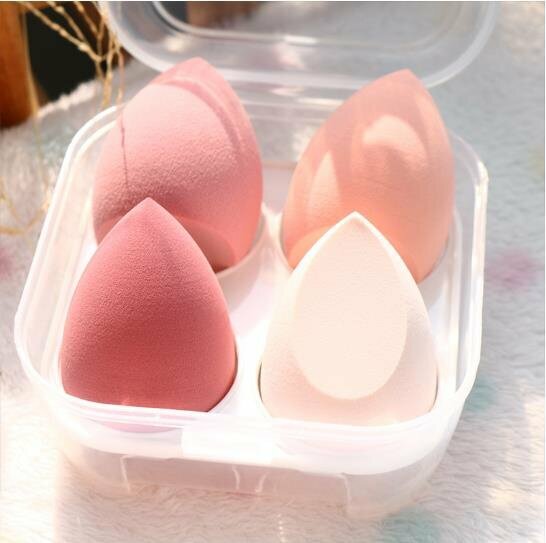 Super Elastic Beauty Egg Sponge Set [4 Panels Light Powder]