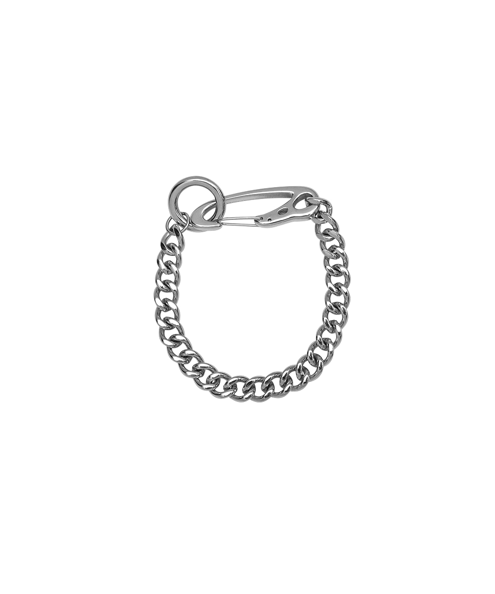 RECOVERY 烏鴉頭骨扣頭手鍊 (亮銀色)