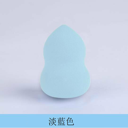 (Light blue) gourd-shaped cosmetic egg gourd puff Wet and dry