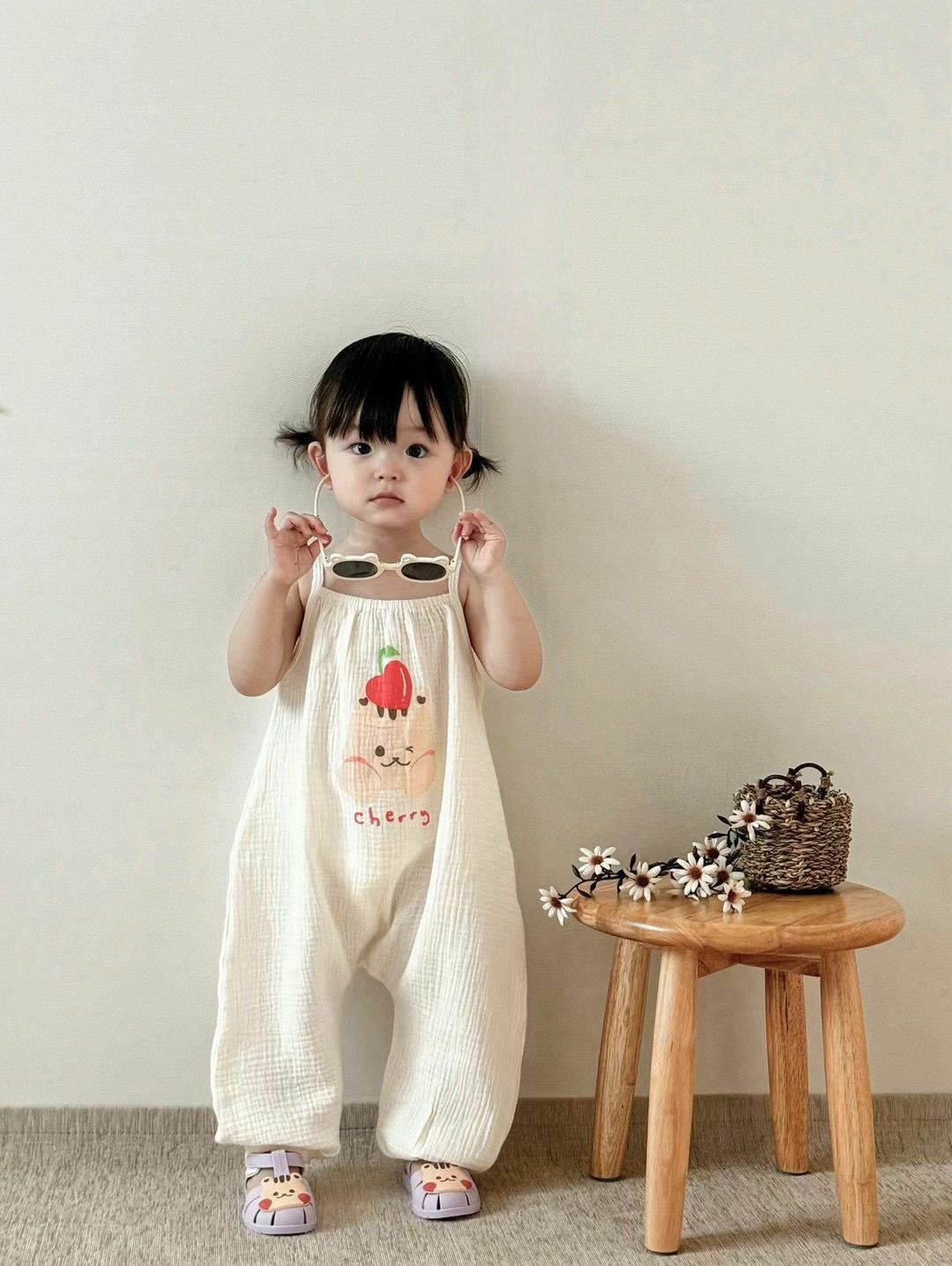 24S/S🌞Summer果汁系列-紗布棉吊帶連體衣