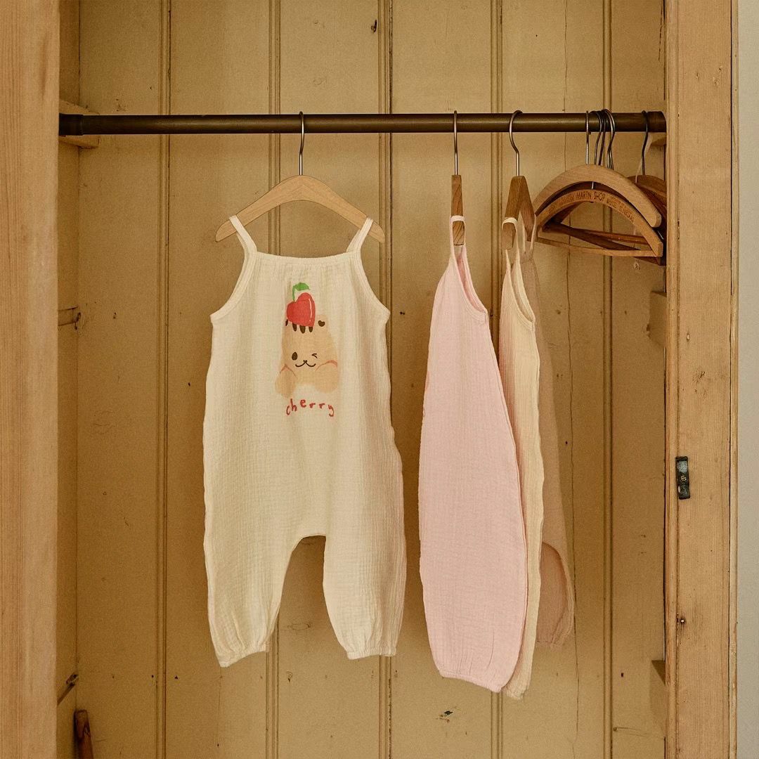 24S/S🌞Summer果汁系列-紗布棉吊帶連體衣