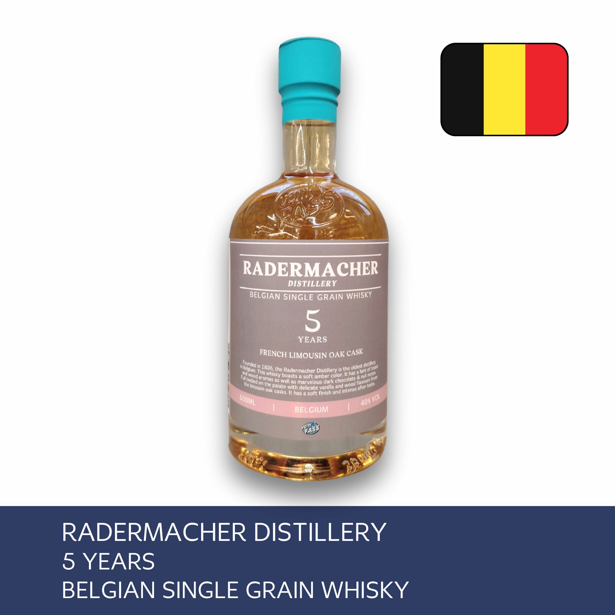 Radermacher Distillery, 5 Years, Belgian Single Grain Whisky