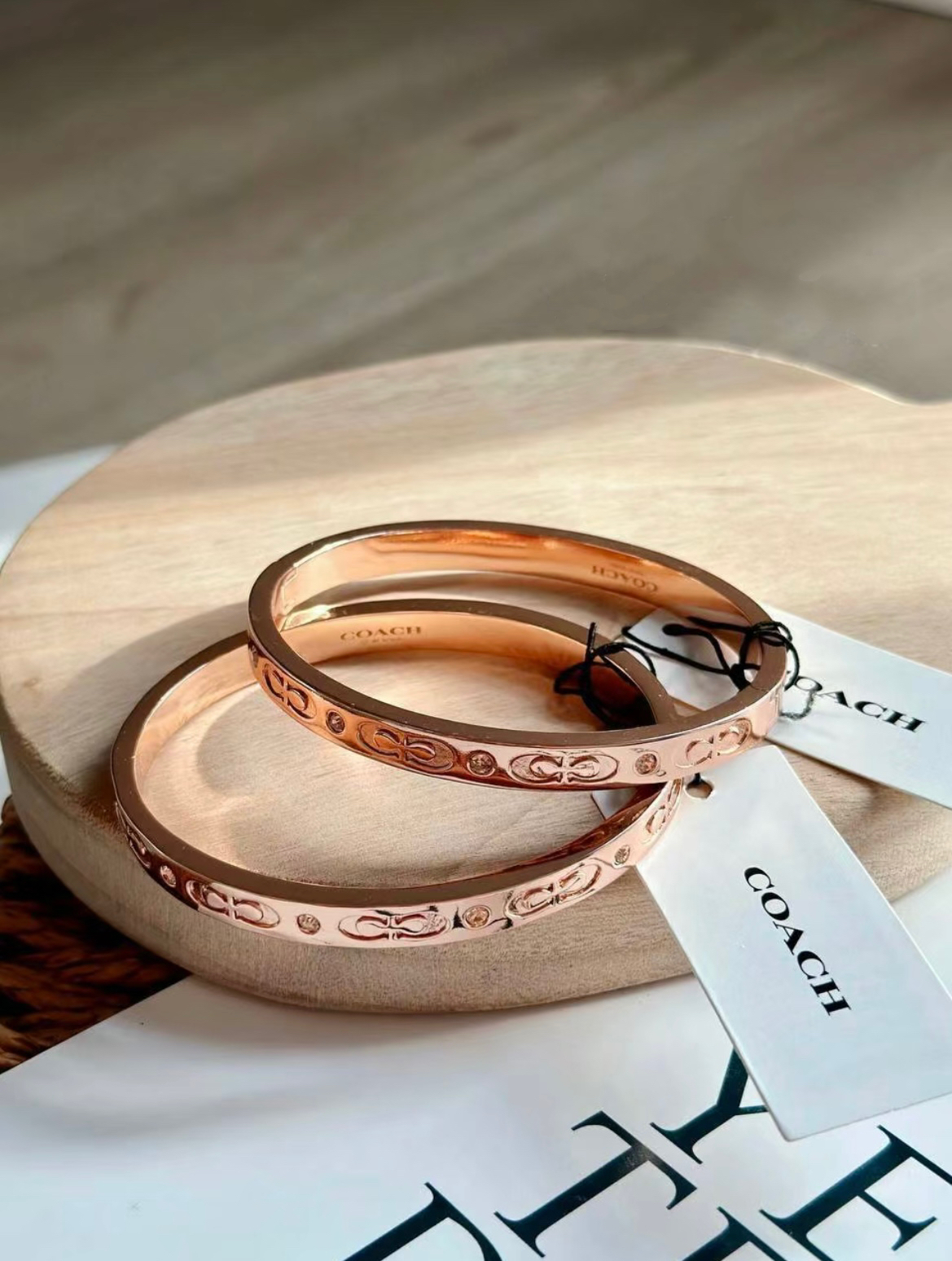COACH SIGNATURE BANGLE
