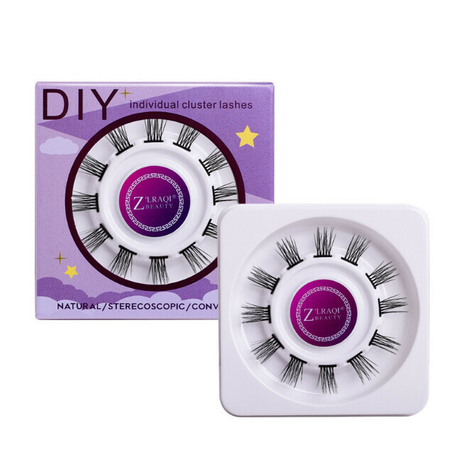 Segmented Single Tuft False Eyelashes (W02 Color Box)