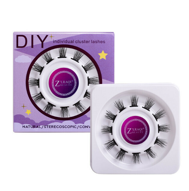 Segmented Single Tuft False Eyelashes (W04 Color Box)