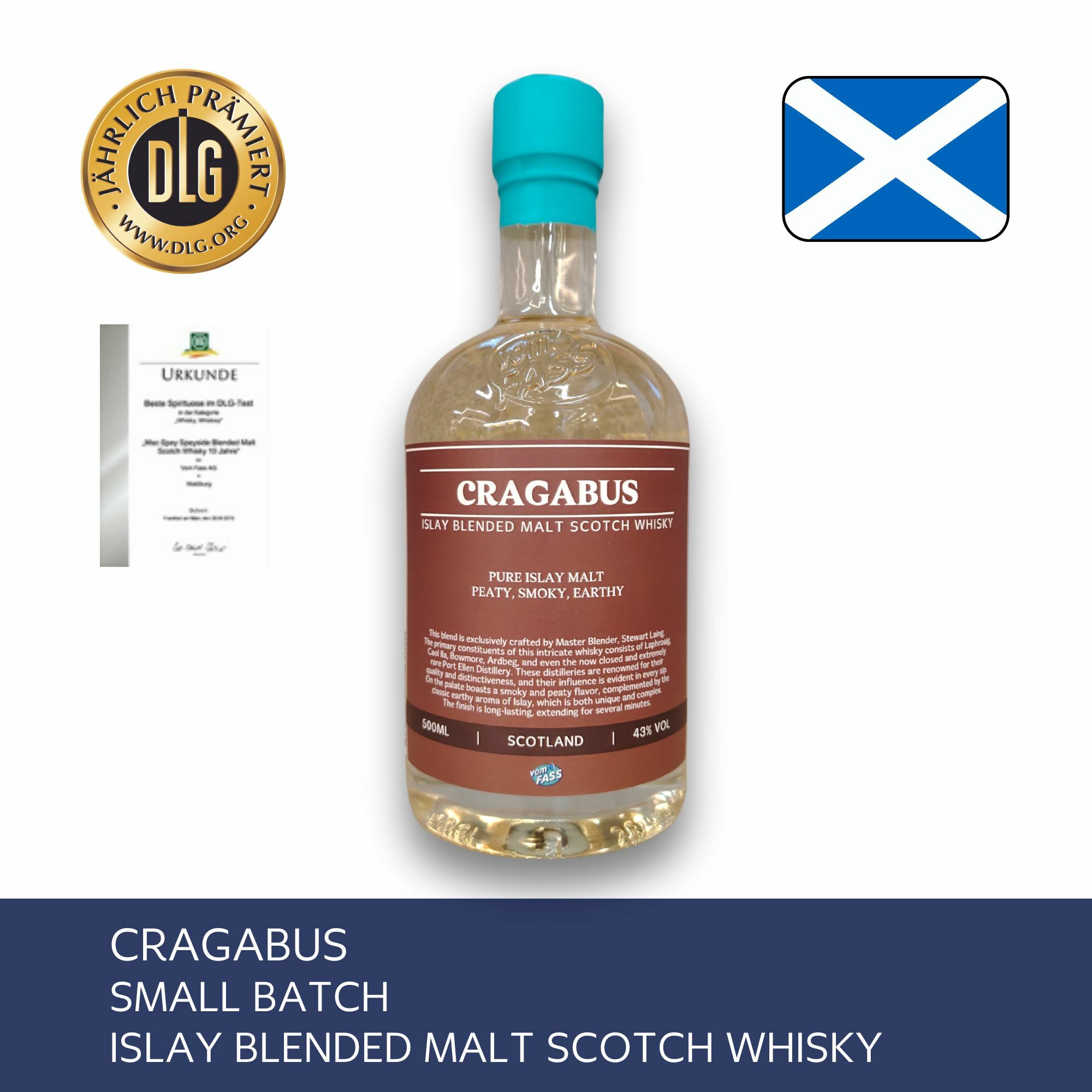 Cragabus, Islay Blended Malt Scotch Whisky