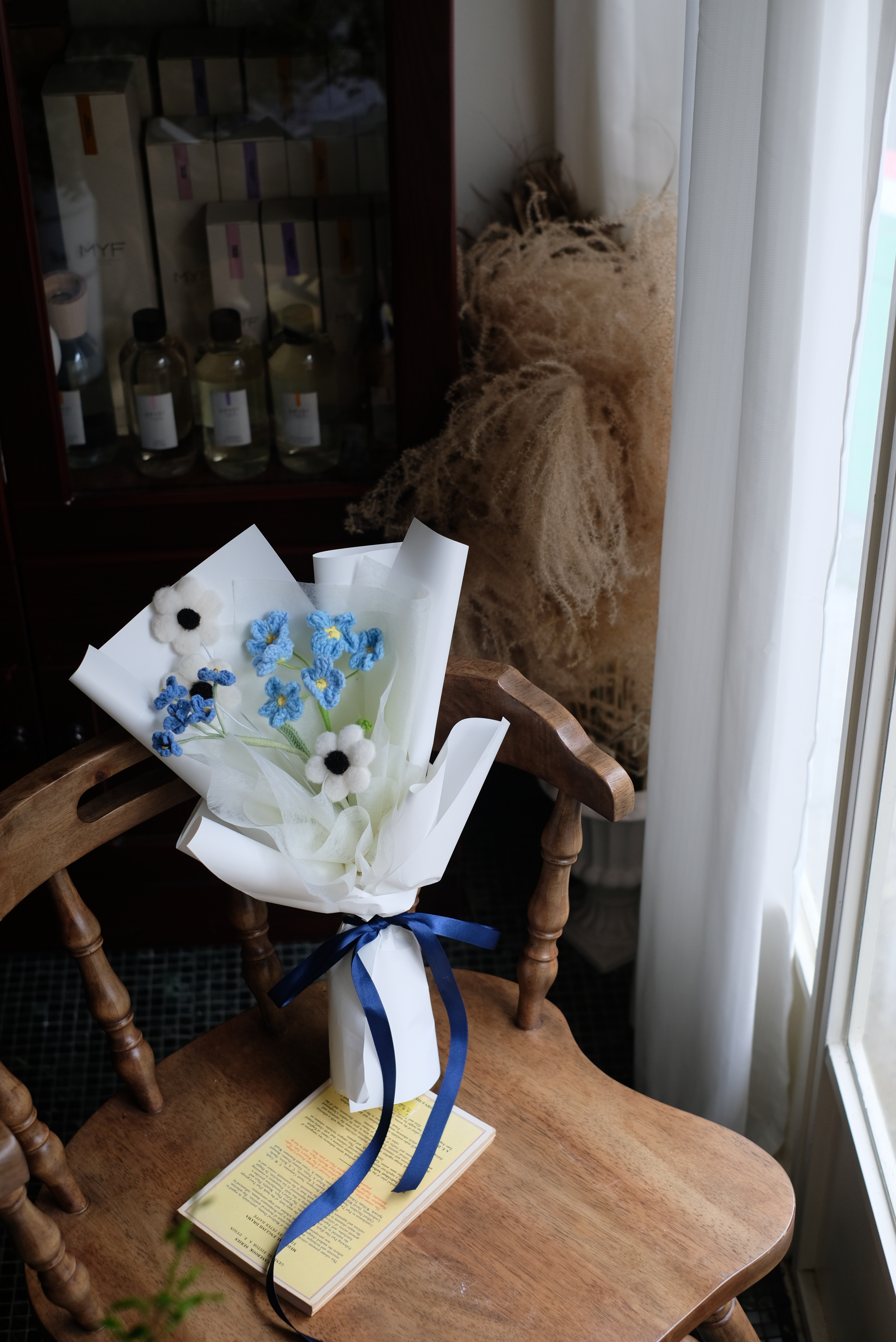 白頭翁｜針織畢業花束