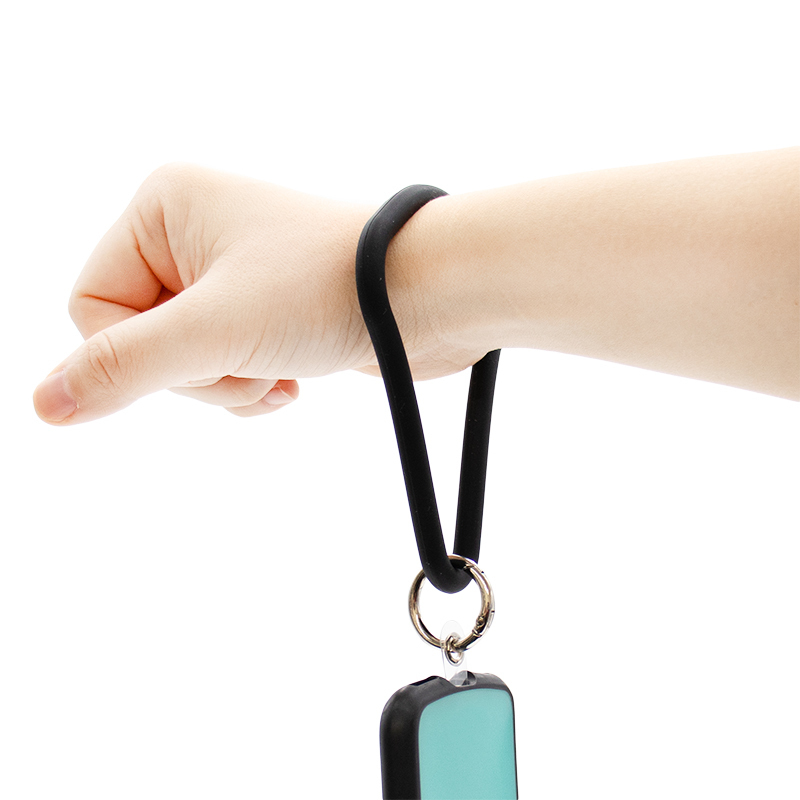 手機掛環/黑 三角形