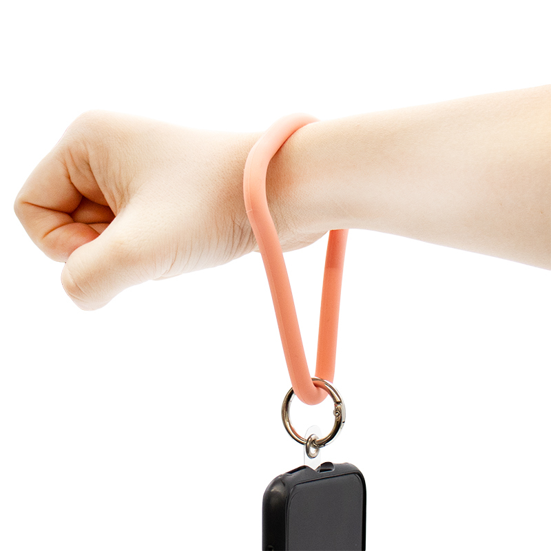 手機掛環/粉 三角形
