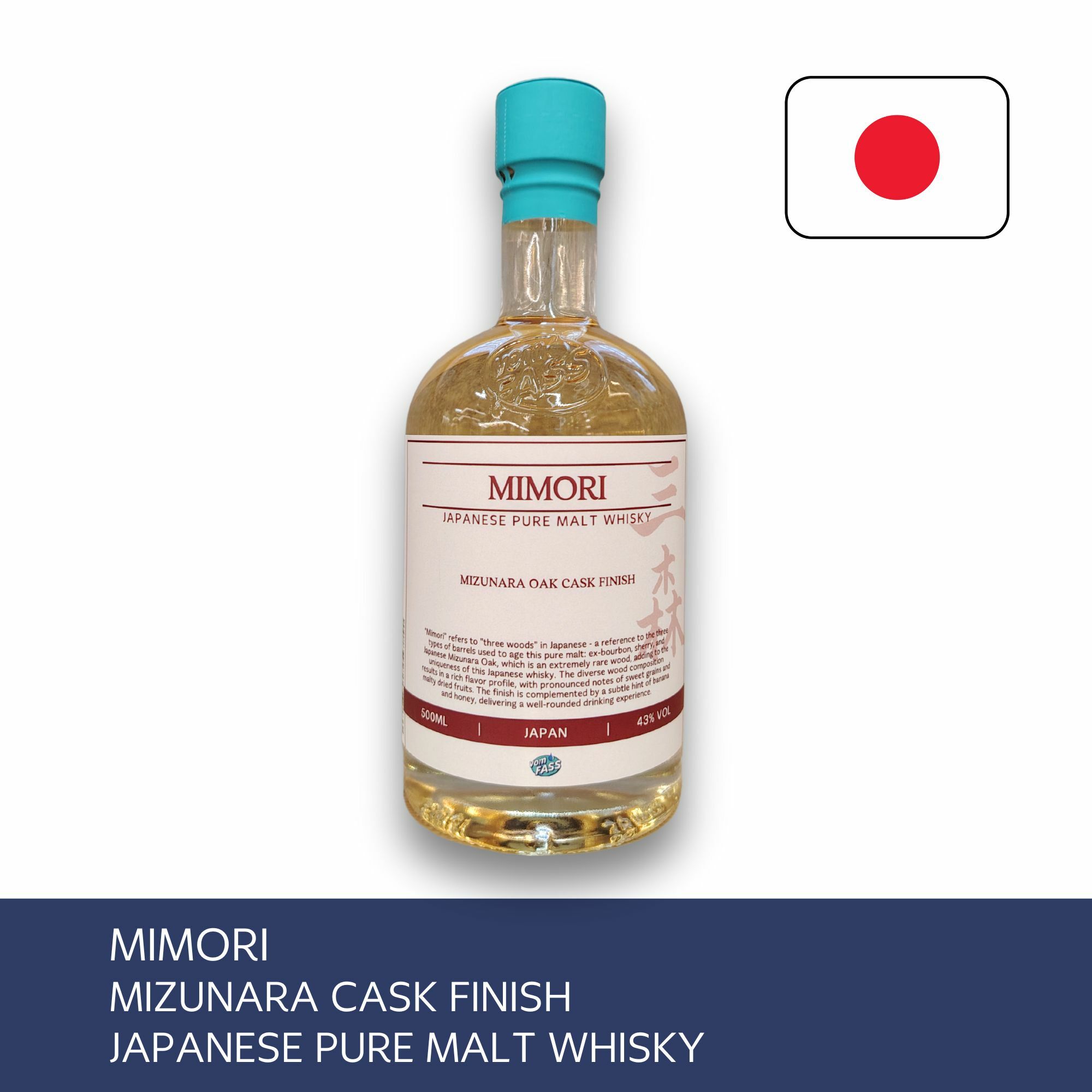 Mimori, Mizunara Cask Finish, Japanese Pure Malt Whisky