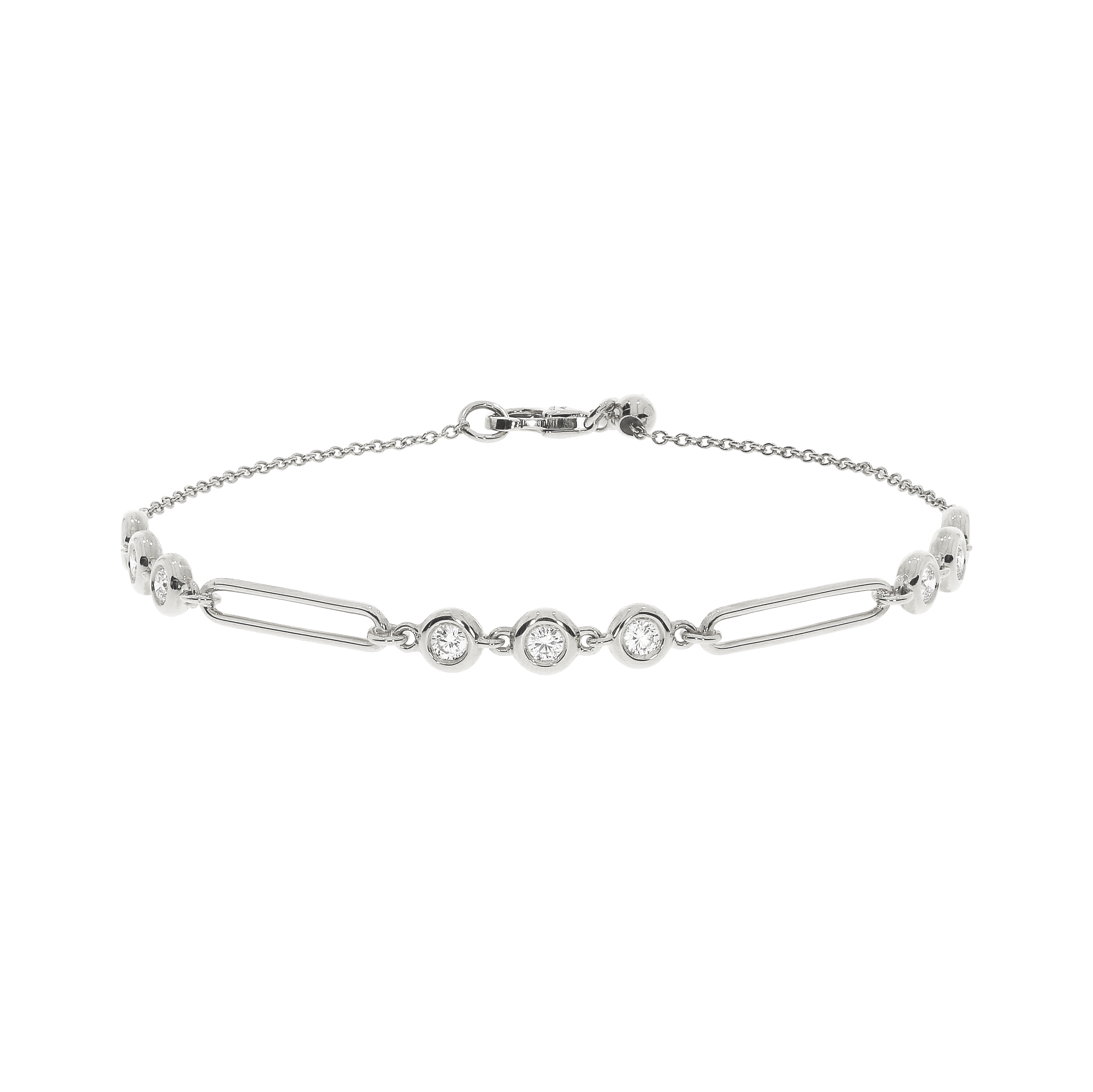 環抱系列 | 18K金鑽石手鏈