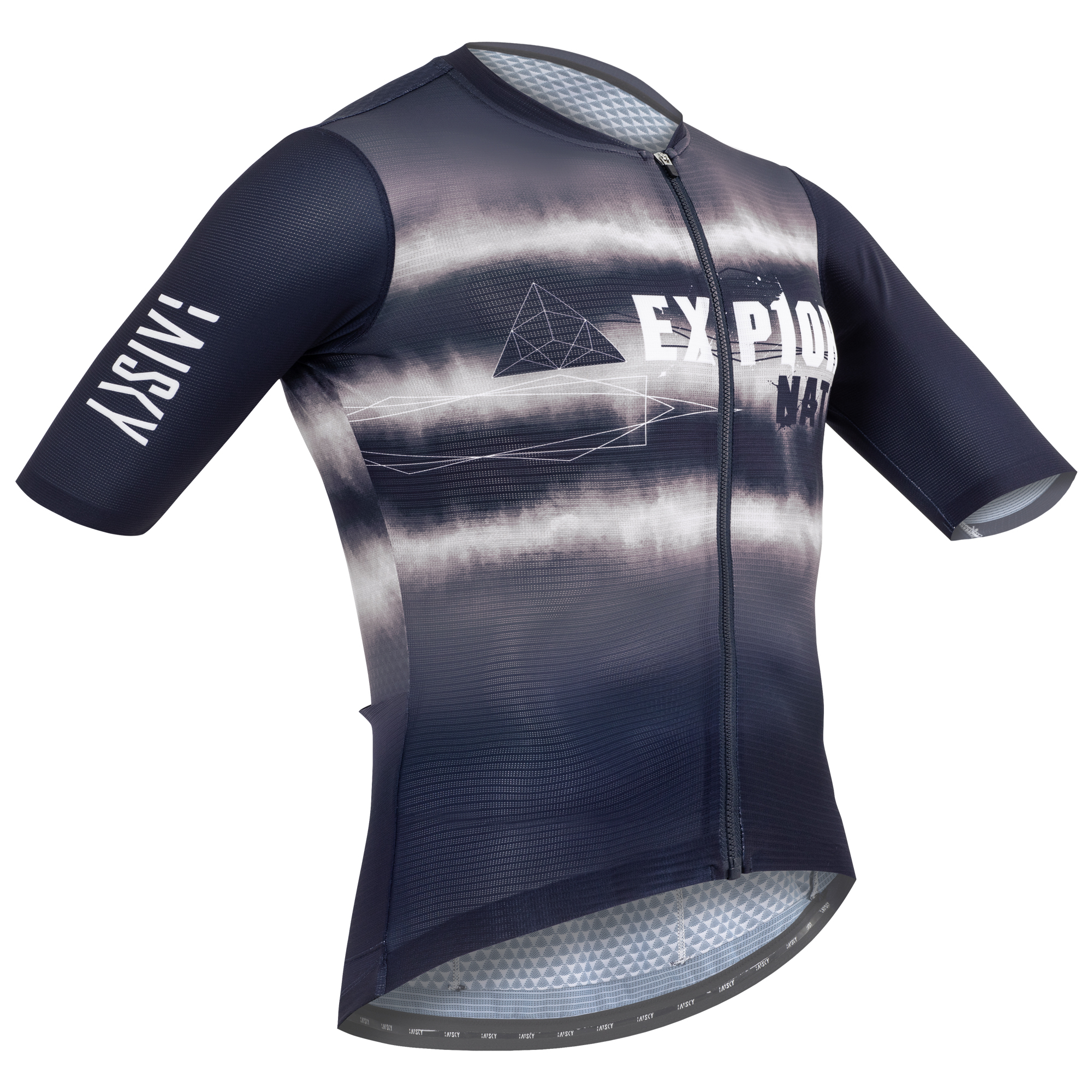 男款空力短車衣 渲染 藍