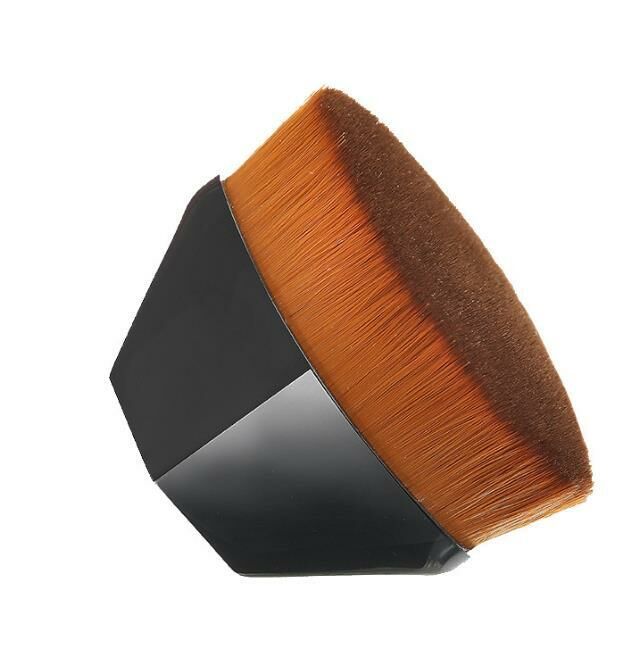 (Deep Black + Storage Box) Magic Brush, Flat Head Brush, Makeup Brush 