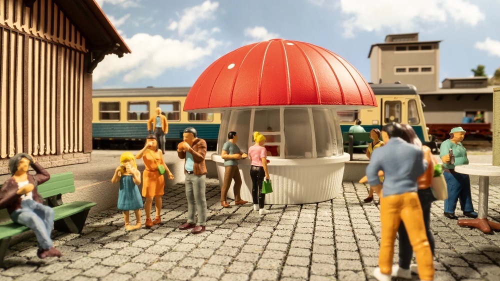 Noch 66460 HO規 Milchpilz 蘑菇售貨亭