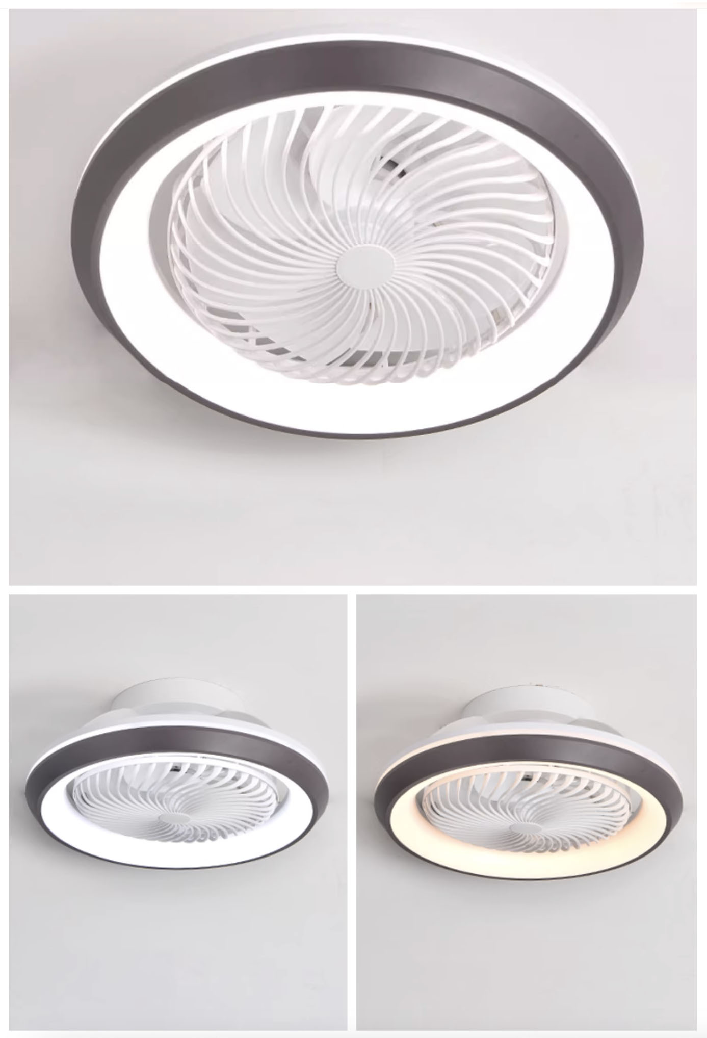 KaiRui WZ-008 一體化搖擺變頻摩打吸頂天花風扇燈