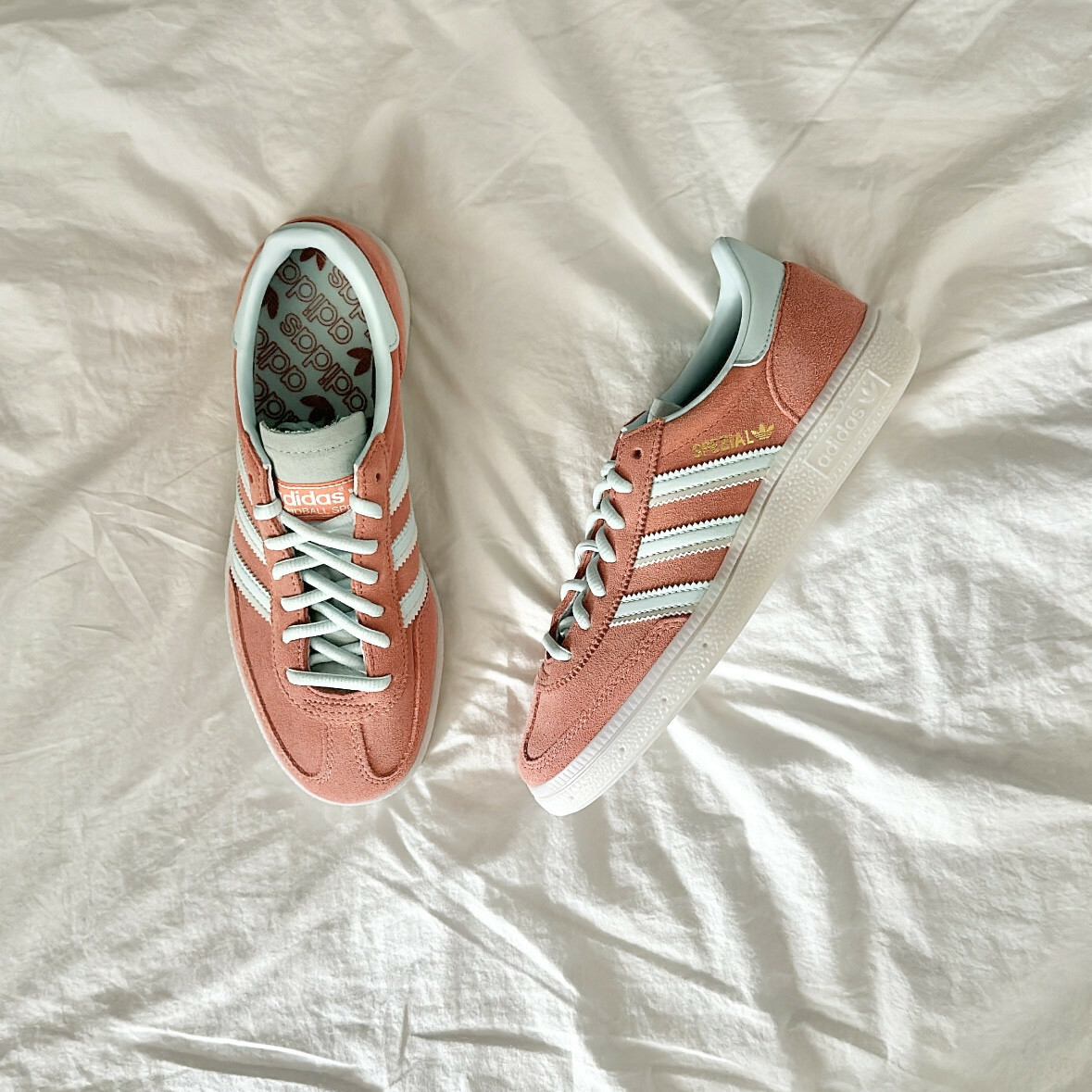 Adidas Originals Handball Spezial 粉紅 水藍 復古鞋 IG6275