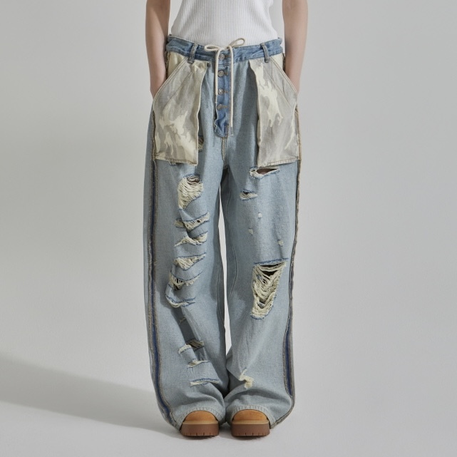 [GATELESS] OUT FLAGE PANTS