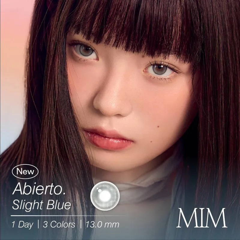 [日拋] Mimundo Abierto 1 Day Slight Blue 每日拋棄彩妝隱形眼鏡｜每盒10片