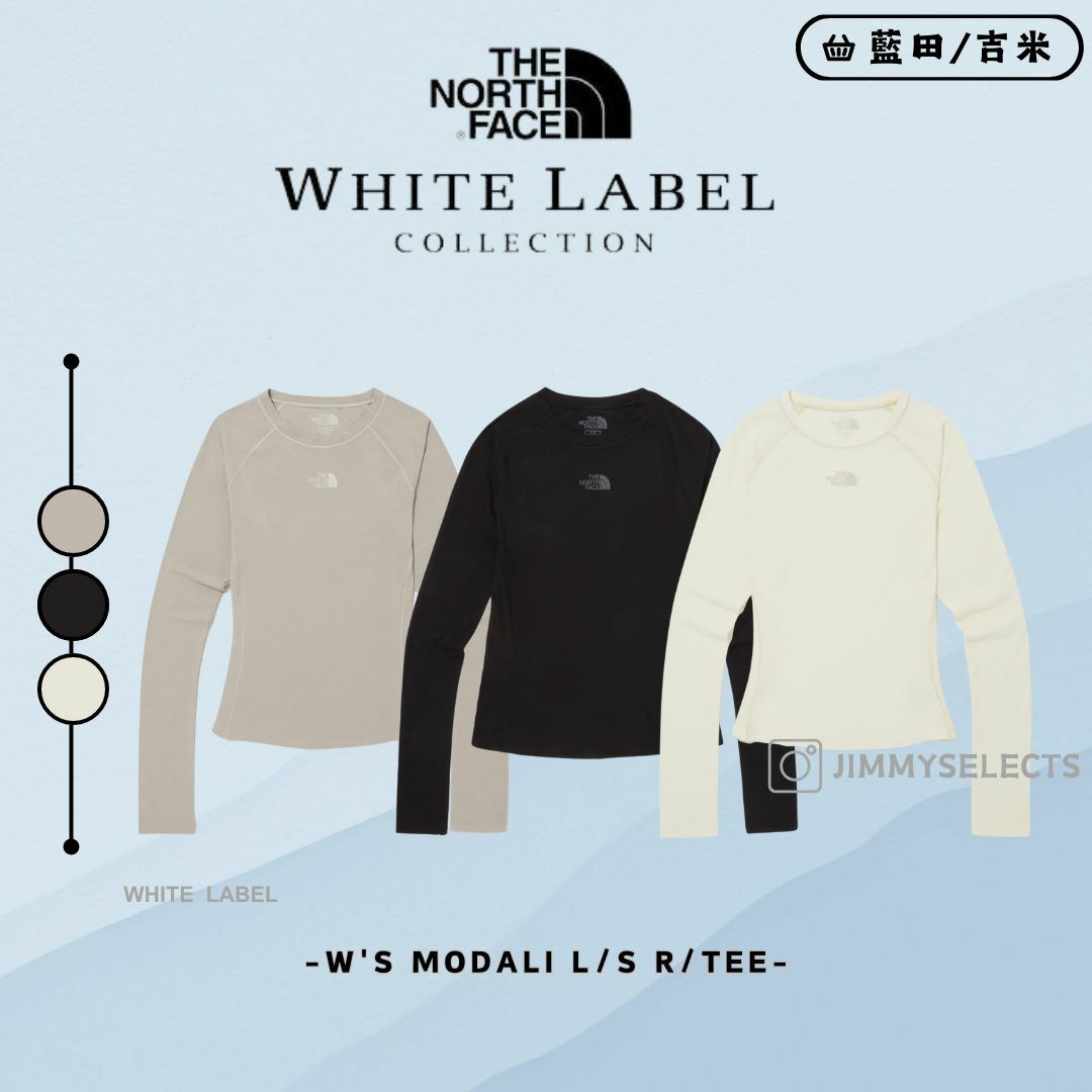 【代購】THE NORTH FACE 北臉 白標 女 MODALI L/S R/TEE 長袖 NT7TQ33