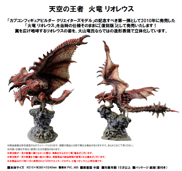 「ACG.GO」「預購」日版 Capcom 火龍 復刻版 Monster Hunter Bandai Figure Builder