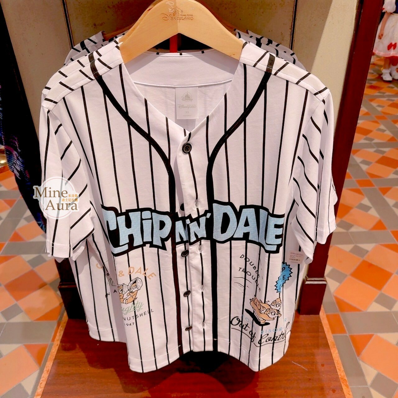 2024 唐老鴨 Donald 90周年 直條紋 棒球襯衫 上衣 -香港迪士尼樂園