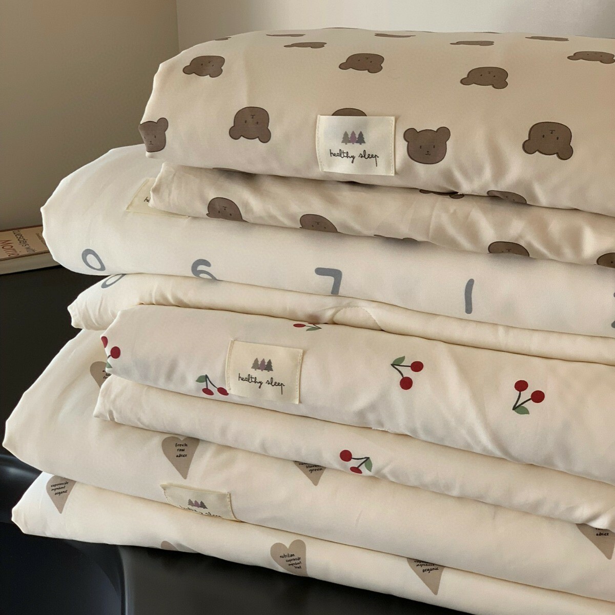 《4284》Ins夏季滿版小圖凉感纖維透氣涼被