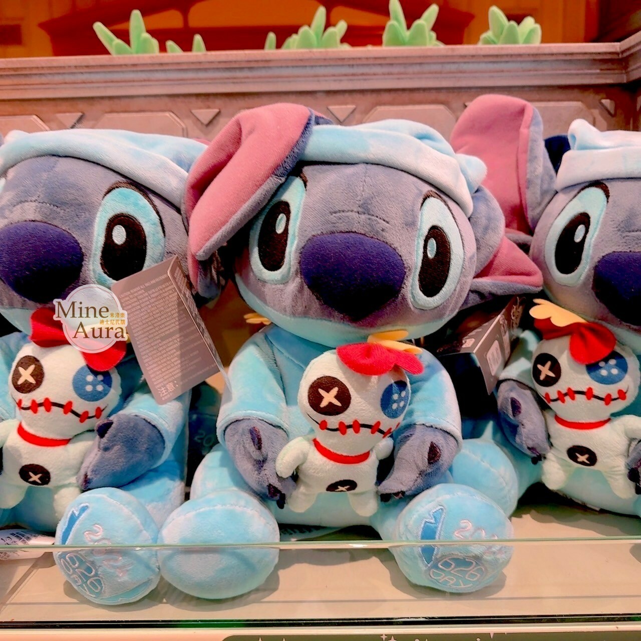 史迪奇 Stitch 抱抱 醜丫頭Scrump 睡衣造型 娃娃 玩偶 星際寶貝 Lilo & Stitch -香港迪士尼樂園