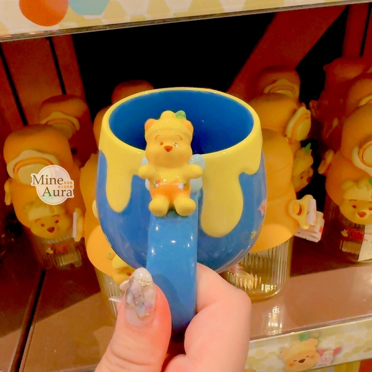 春日系列 小熊維尼 Winnie the Pooh 小豬 皮傑 piglet 造型 馬克杯 水杯 -香港迪士尼樂園