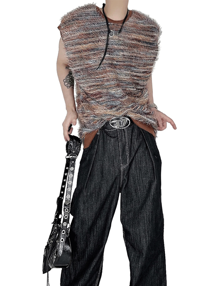 Alaki混搭風斑馬背心