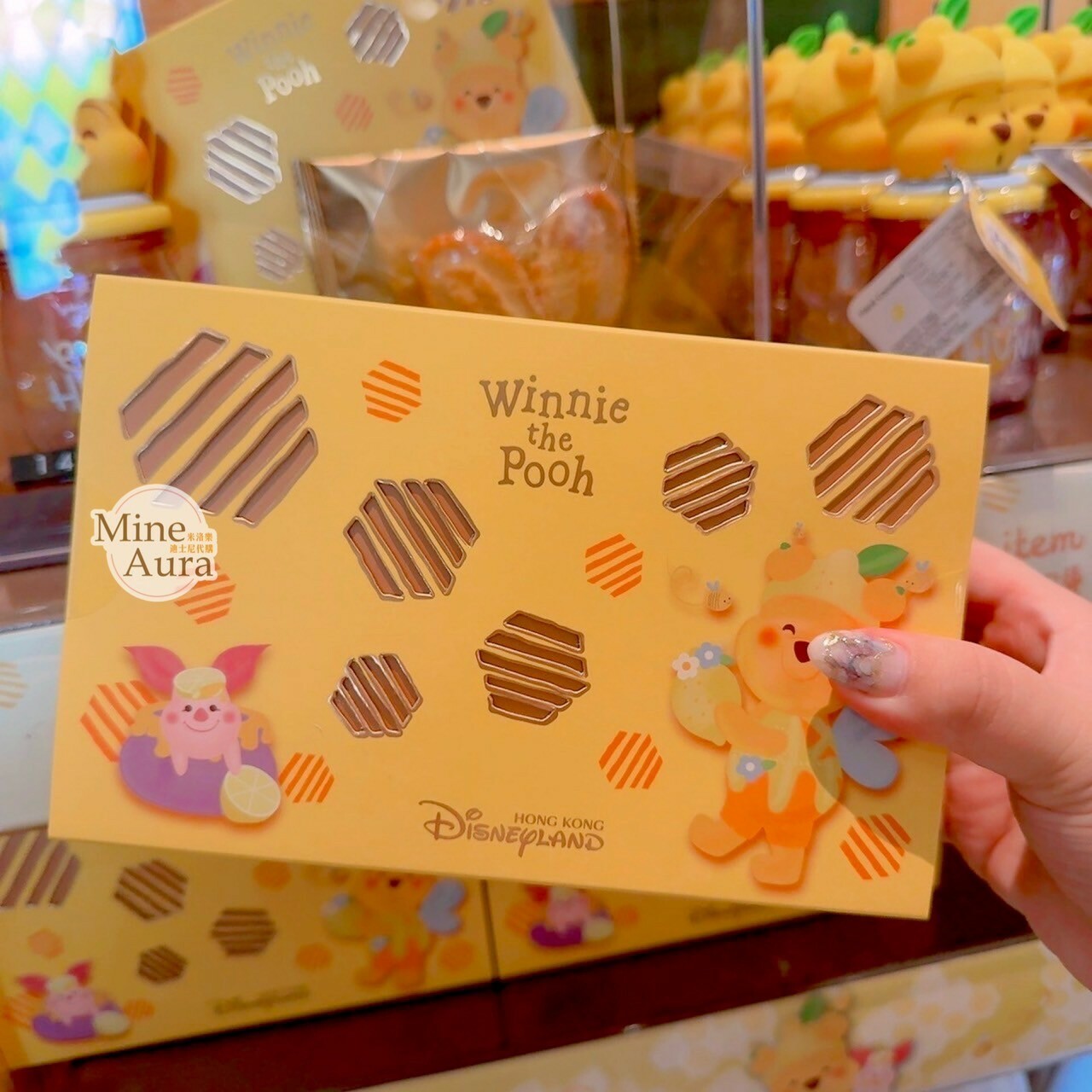 春日系列 小熊維尼 Winnie the Pooh 蜂蜜 檸檬 蝴蝶酥 10入 禮盒 -香港迪士尼樂園