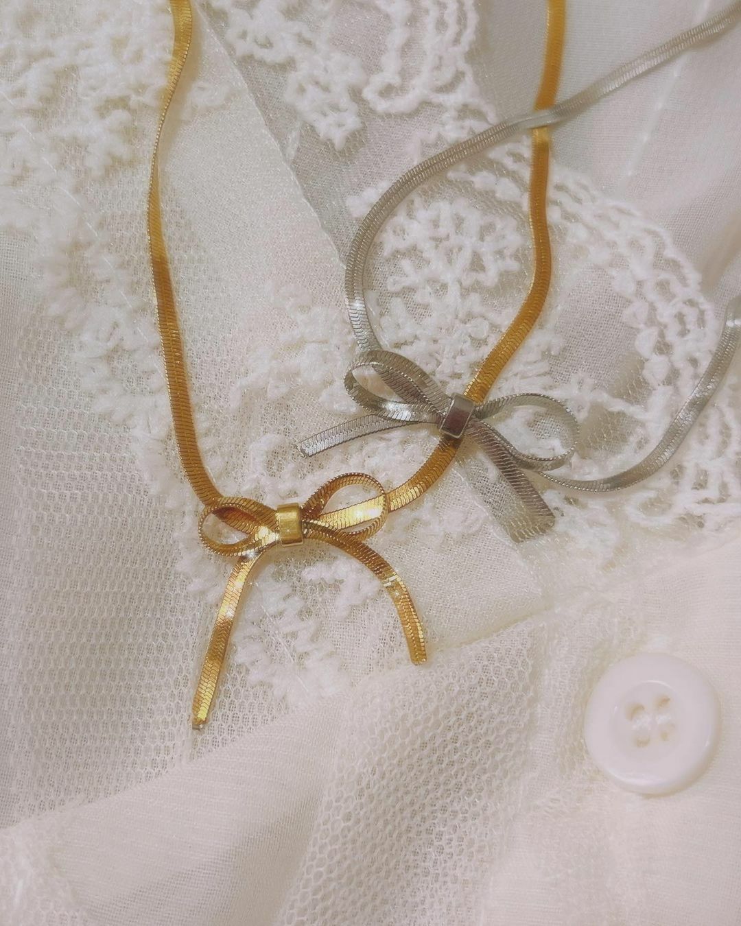 蝴蝶結項鍊, 醫療鋼, 鈦鋼, 頸鍊, bracelet, necklace, bowknot, 超美, 飾品, 氣質, 浪漫, 韓國飾品, 必買