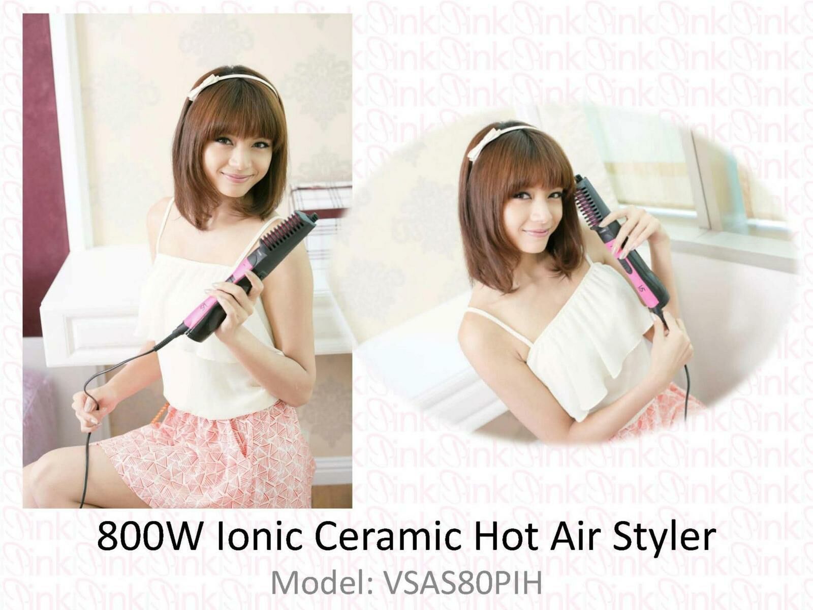 VS沙宣800W負離子陶瓷熱風梳VSAS80PIH