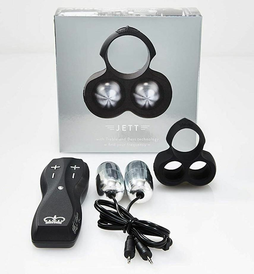 〔英國品種〕Hot Octopuss Jett - 配戴式陰莖振動器 - 黑色