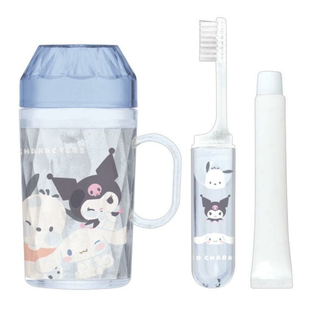 [生活用品] 三麗鷗 牙刷&牙膏&漱口杯組 日本製