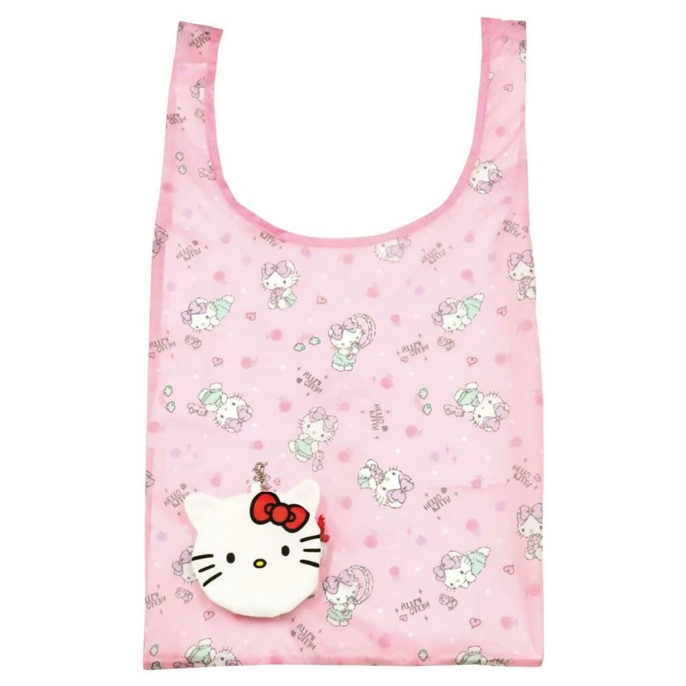 [生活用品] 凱蒂貓 Hello Kitty 可折疊收納購物袋