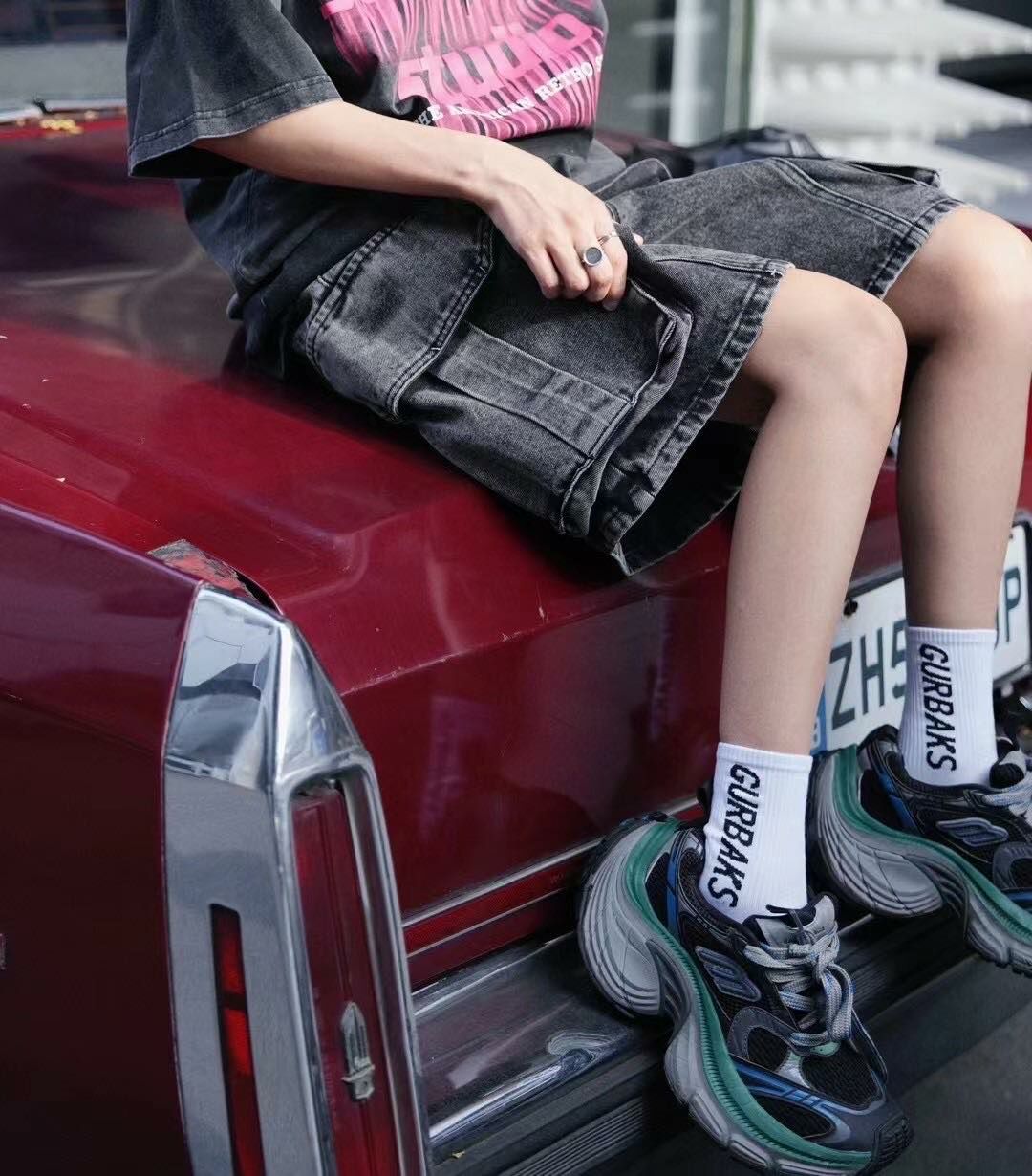 (GOAL) 麻繩牛仔寬短褲 BOA632