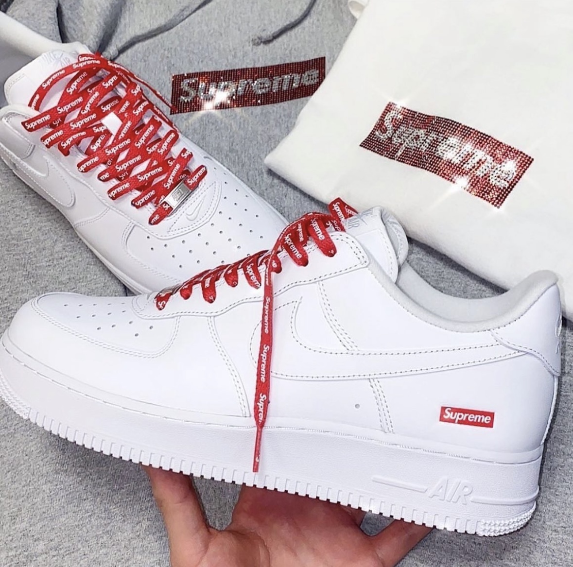 Supreme x Nike Air Force 1 皮革 聯名 男女款 CU9225-001 100/預購