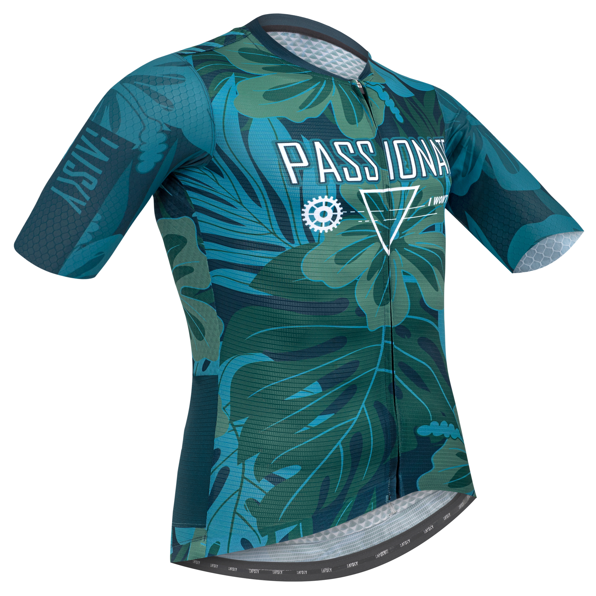 男款空力短車衣  秘境 綠