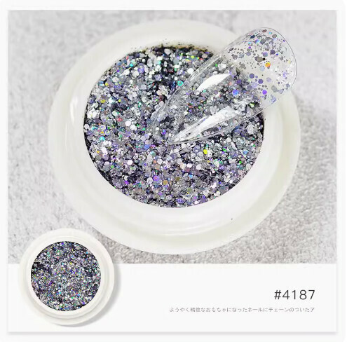 Nail Glitter Sequins Glitter Pink (Burst Glitter Sequins - #4187)