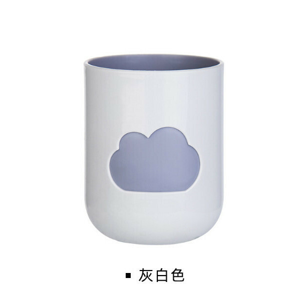 新款北歐簡約雲朵漱口杯【灰白色】 